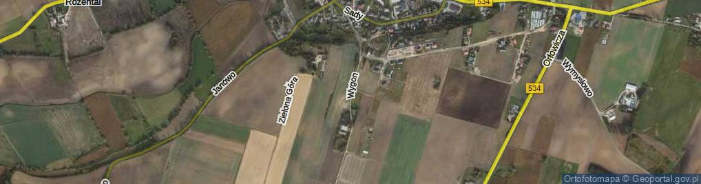 Zdjęcie satelitarne Wygon ul.